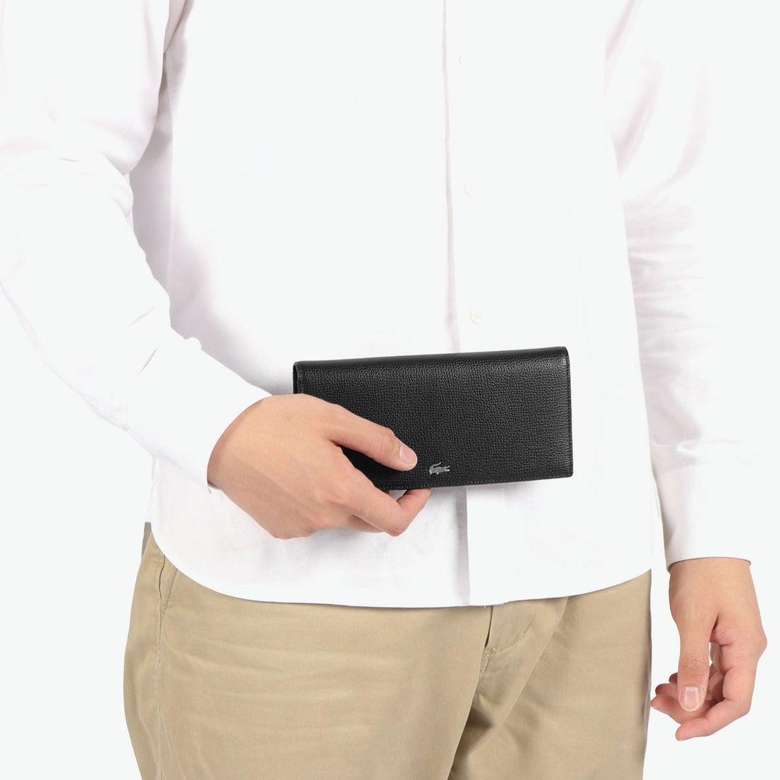 ラコステ LACOSTE 長財布 メンズ レディース 札 小銭 ブランド 財布