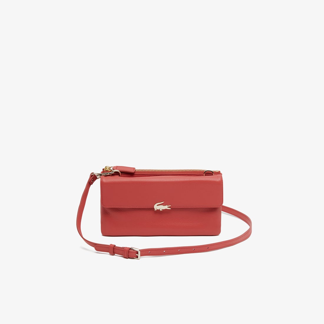 ラコステ LACOSTE CHARM ミニショルダーバッグ・ウォレット （レッド 