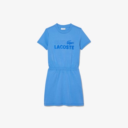 ラコステ LACOSTE GIRLS ヴィンテージプリントTシャツドレス （ブルー）｜詳細画像