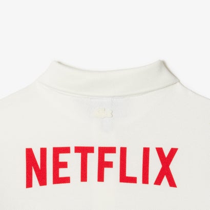 ラコステ LACOSTE 『Lacoste x Netflix』 キッズポロシャツ （ホワイト）｜詳細画像