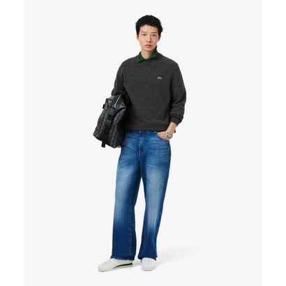 ラコステ LACOSTE エッセンシャルウールニットセーター （ダークグリーン）｜詳細画像