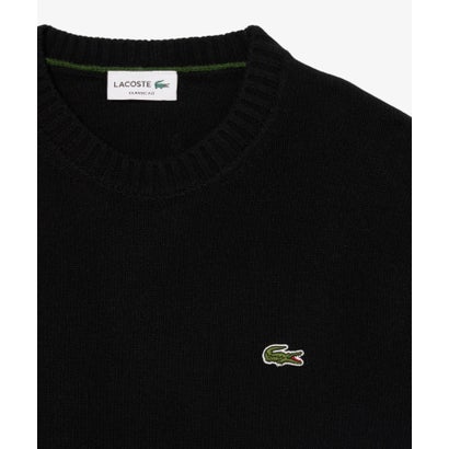 ラコステ LACOSTE エッセンシャルウールニットセーター （ダークグリーン）｜詳細画像