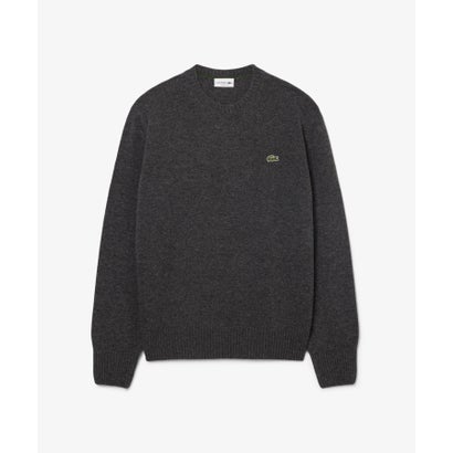 ラコステ LACOSTE エッセンシャルウールニットセーター （ブラック）｜詳細画像
