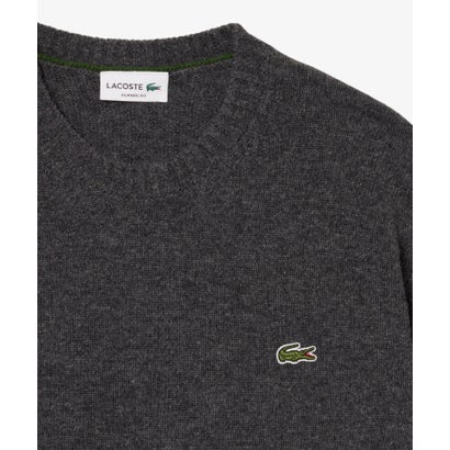 ラコステ LACOSTE エッセンシャルウールニットセーター （ブラック）｜詳細画像