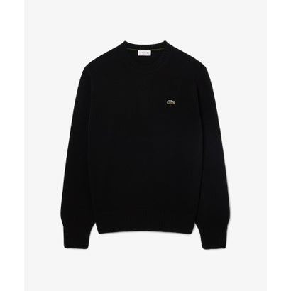 ラコステ LACOSTE エッセンシャルウールニットセーター （ブラック）｜詳細画像
