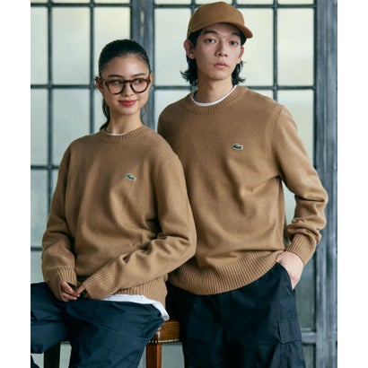 ラコステ LACOSTE エッセンシャルウールニットセーター （ブラック）｜詳細画像
