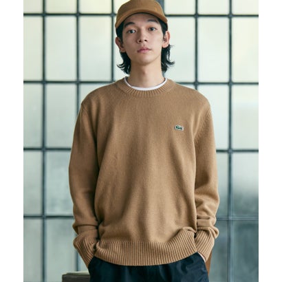 ラコステ LACOSTE エッセンシャルウールニットセーター （ブラック）｜詳細画像