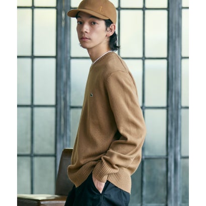 ラコステ LACOSTE エッセンシャルウールニットセーター （オリーブ）｜詳細画像
