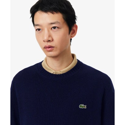ラコステ LACOSTE エッセンシャルウールニットセーター （ネイビー）｜詳細画像