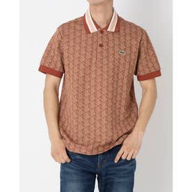ラコステ LACOSTE モノグラムジャカードポロシャツ 半袖ポロシャツ