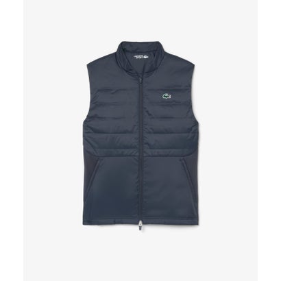 ラコステ LACOSTE キルティング切り替え中綿ベスト （ダークグレー）｜詳細画像