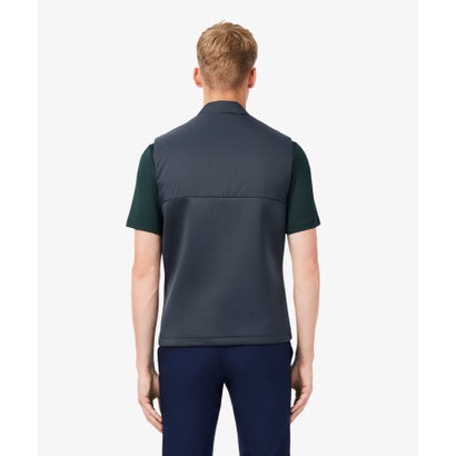 ラコステ LACOSTE キルティング切り替え中綿ベスト （ダークグレー）｜詳細画像