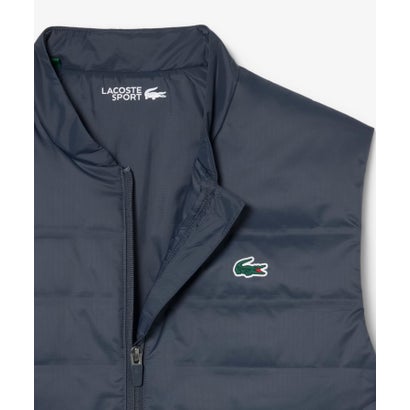 ラコステ LACOSTE キルティング切り替え中綿ベスト （ダークグレー）｜詳細画像