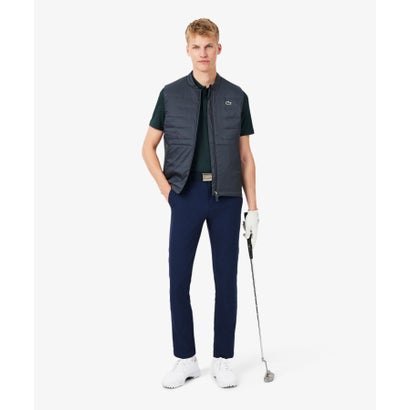 ラコステ LACOSTE キルティング切り替え中綿ベスト （ダークグレー）｜詳細画像