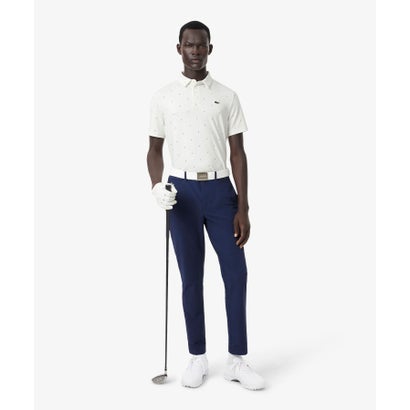 ラコステ LACOSTE 総柄ゴルフプリント ウルトラドライストレッチポロシャツ （ホワイト系その他）｜詳細画像