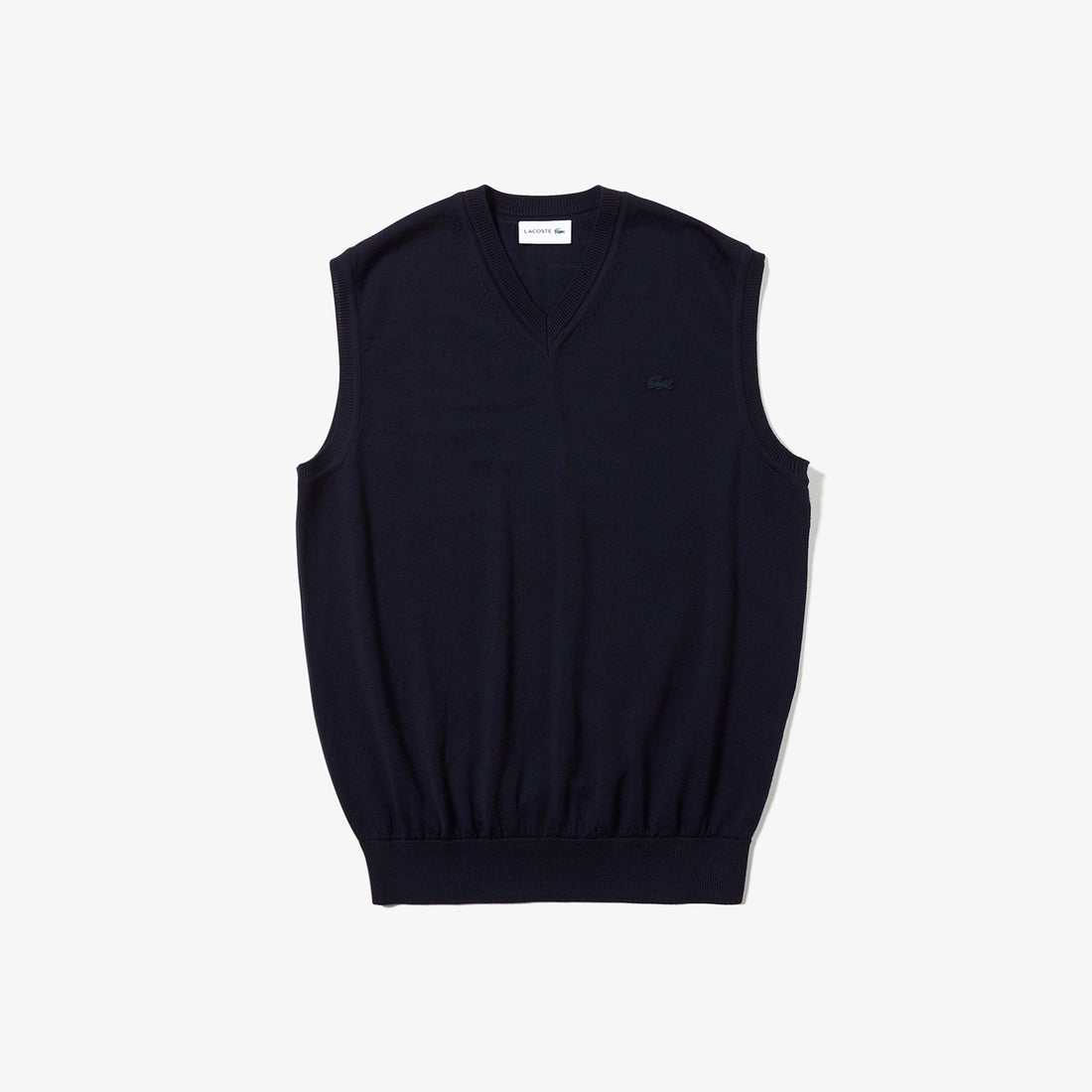 ラコステ LACOSTE ウォッシャブル メリノウール Vネック ニット ベスト 