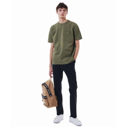 ラコステ LACOSTE 鹿の子地ポケット半袖Tシャツ （ライトブラウン）｜詳細画像
