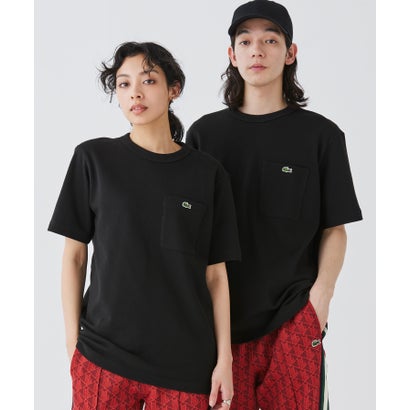 ラコステ LACOSTE 鹿の子地ポケット半袖Tシャツ （ライトブラウン）｜詳細画像