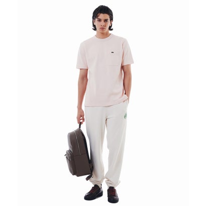 ラコステ LACOSTE 鹿の子地ポケット半袖Tシャツ （ライトブラウン）｜詳細画像