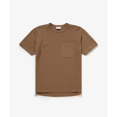 ラコステ LACOSTE 鹿の子地ポケット半袖Tシャツ （ライトブラウン）｜詳細画像