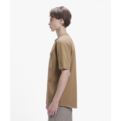 ラコステ LACOSTE 鹿の子地ポケット半袖Tシャツ （ライトブラウン）｜詳細画像