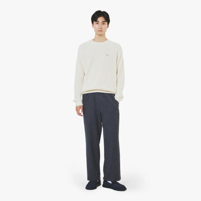 ウールブレンド シャーリングパンツ （チャコール）｜詳細画像