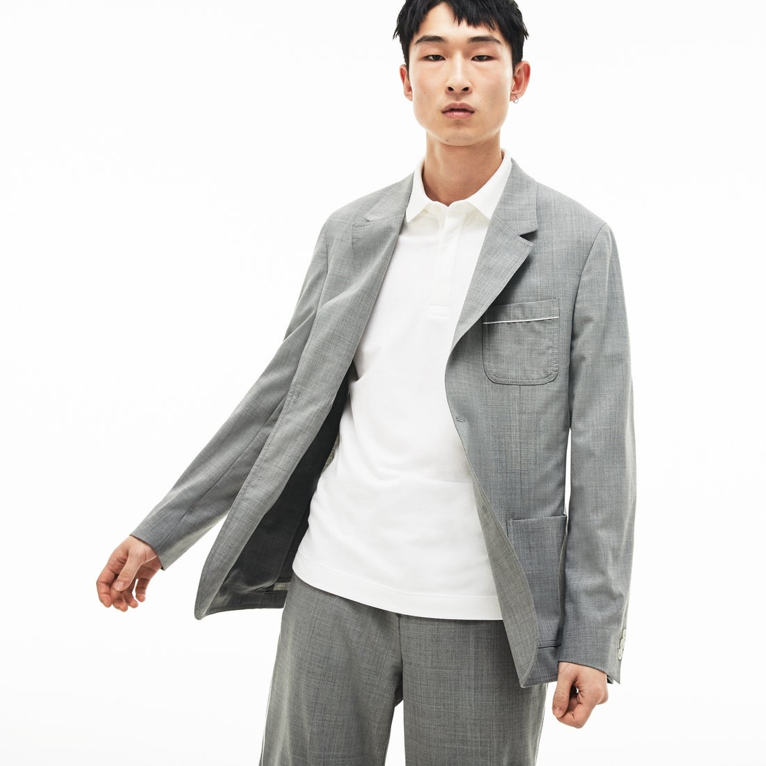 ラコステ LACOSTE レギュラーフィット ストレッチ パリポロシャツ 