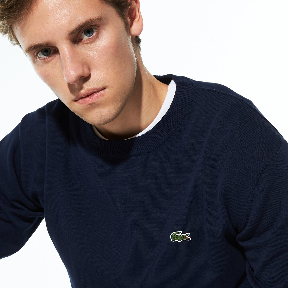 ラコステ LACOSTE ニットロングスリーブTシャツ （バーガンディー 