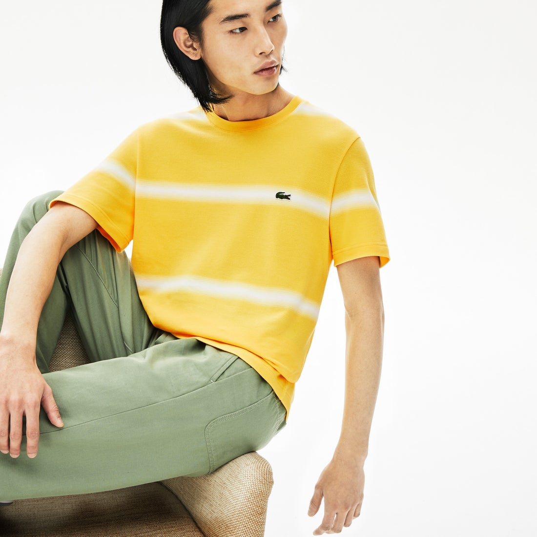 ラコステ LACOSTE レギュラーフィット Made In Franceエッジボーダー 