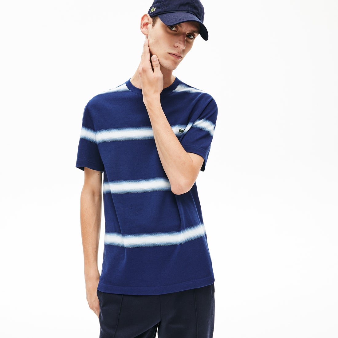 ラコステ LACOSTE レギュラーフィット Made In Franceエッジボーダー 