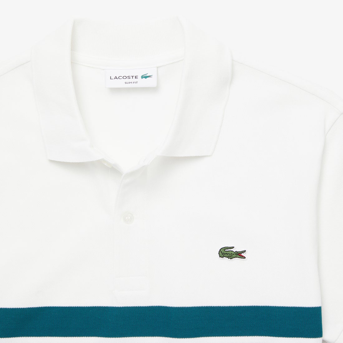 ラコステ LACOSTE スリムフィット マルチカラーボーダーポロシャツ 