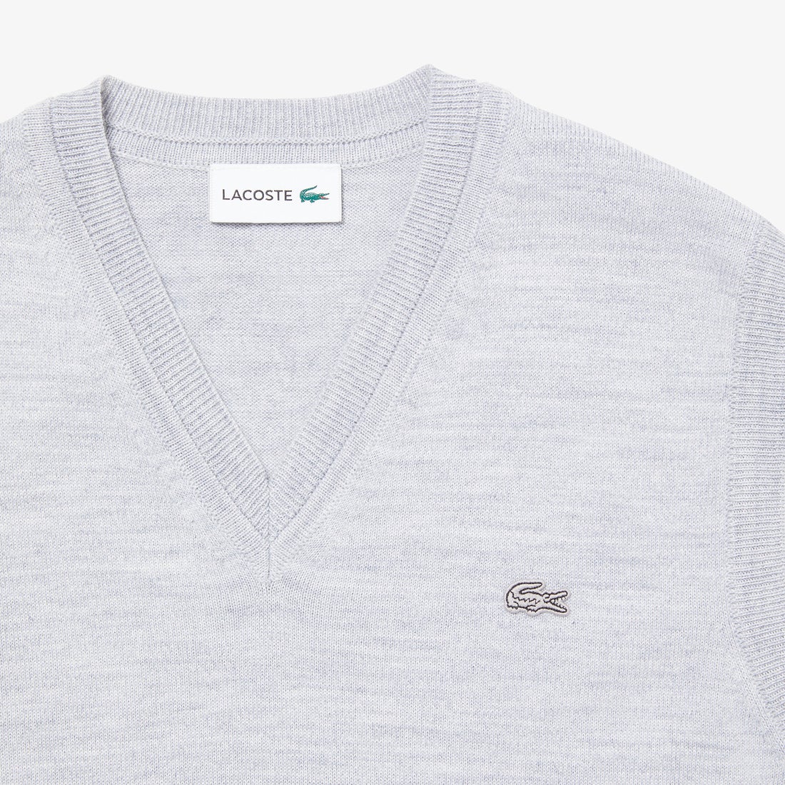 ラコステ LACOSTE マシンウォッシャブル ウール×クールマックスVネック 