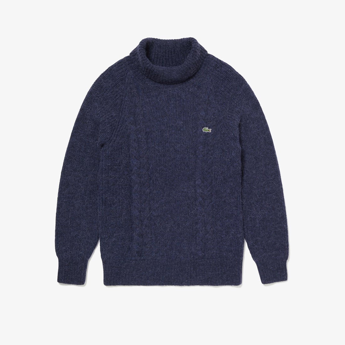 ラコステ LACOSTE アルパカブレンドタートルネックケーブルセーター 