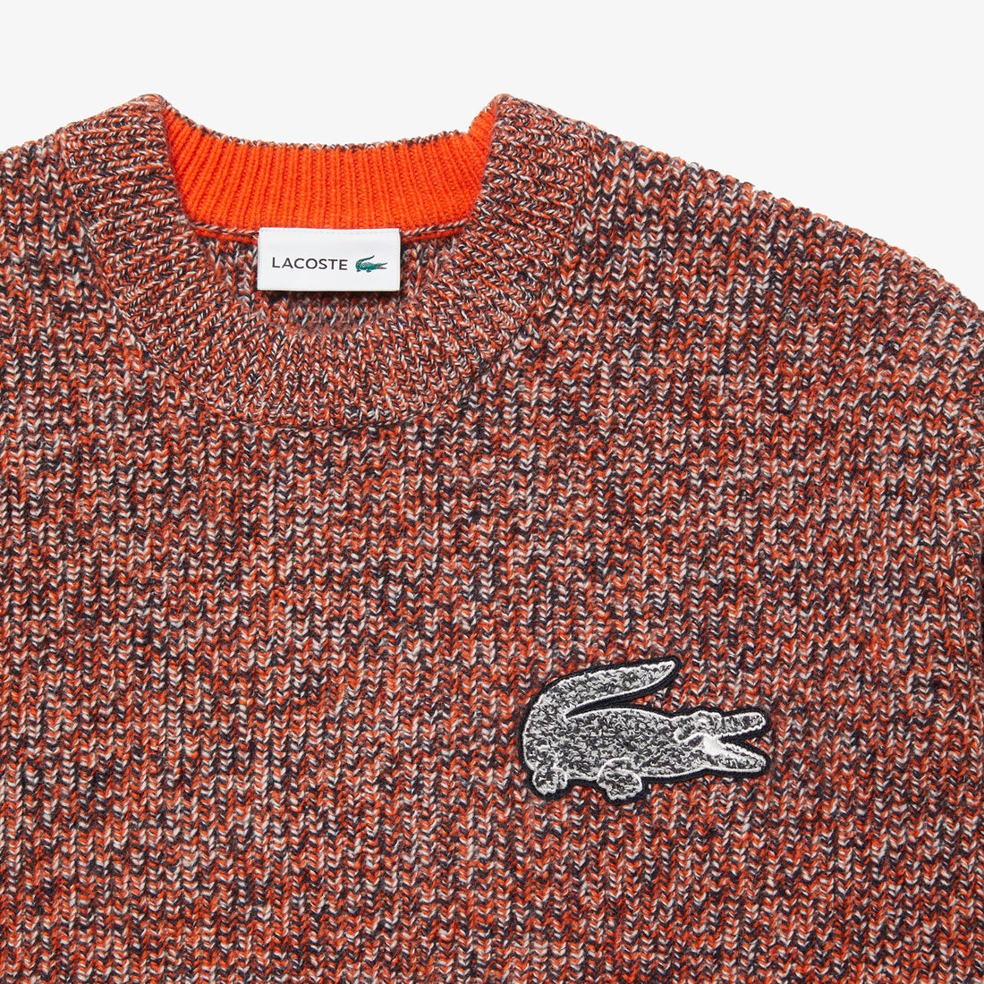 ラコステ LACOSTE ワニロゴバッヂニットセーター （ネイビー 