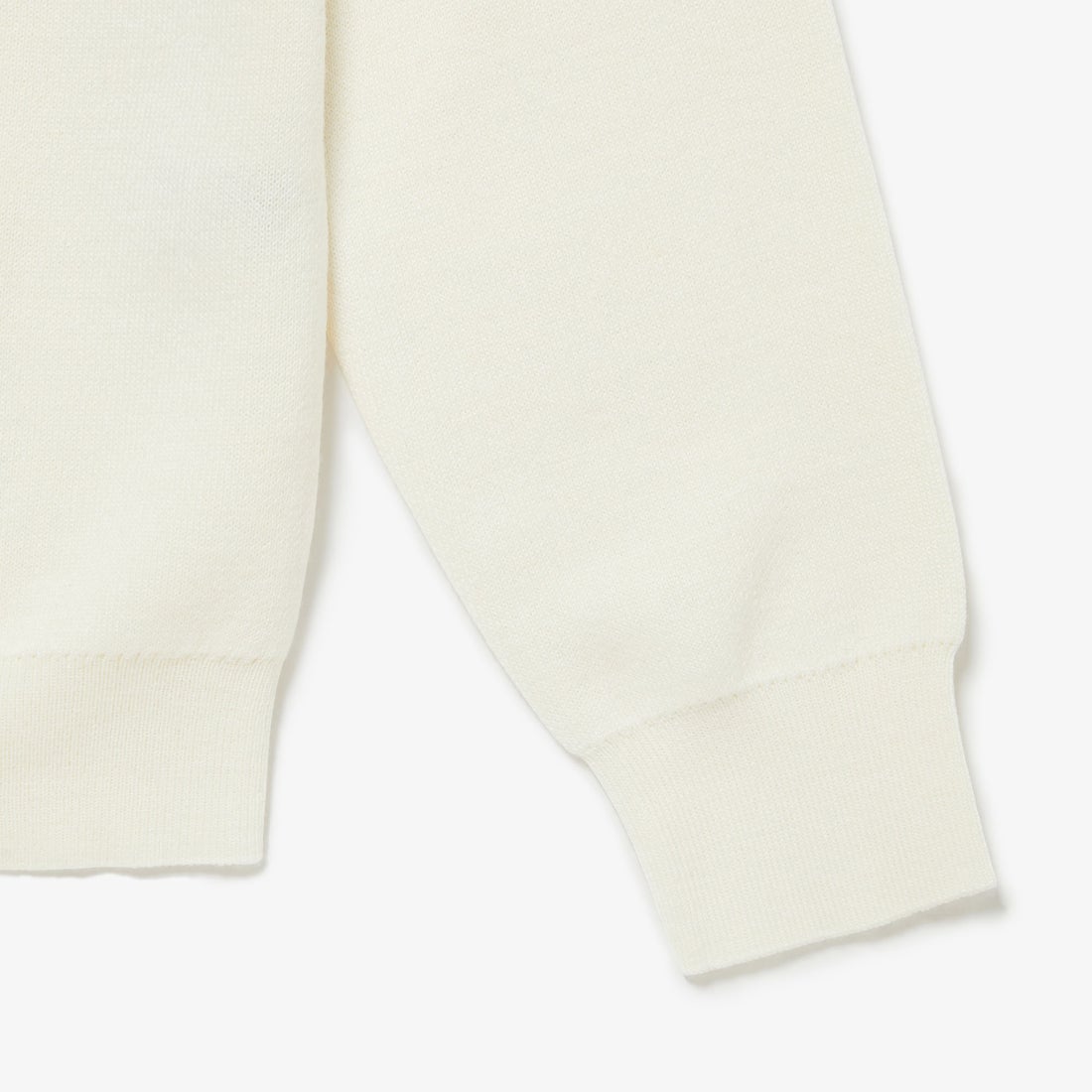 ラコステ LACOSTE ミックスワッペンウールブレンドセーター （モス