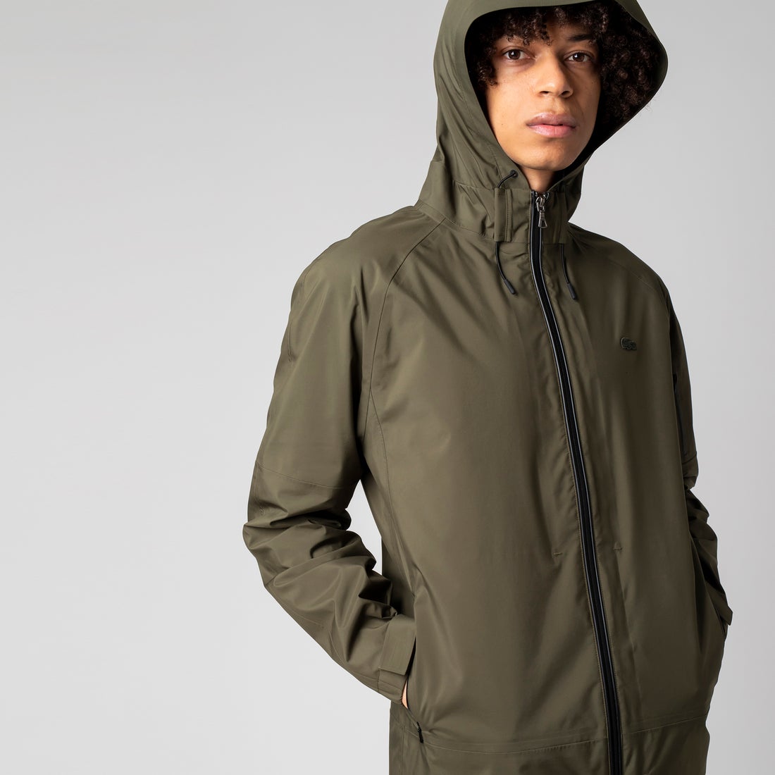 ラコステ LACOSTE 3レイヤーマウンテンパーカ （ネイビー