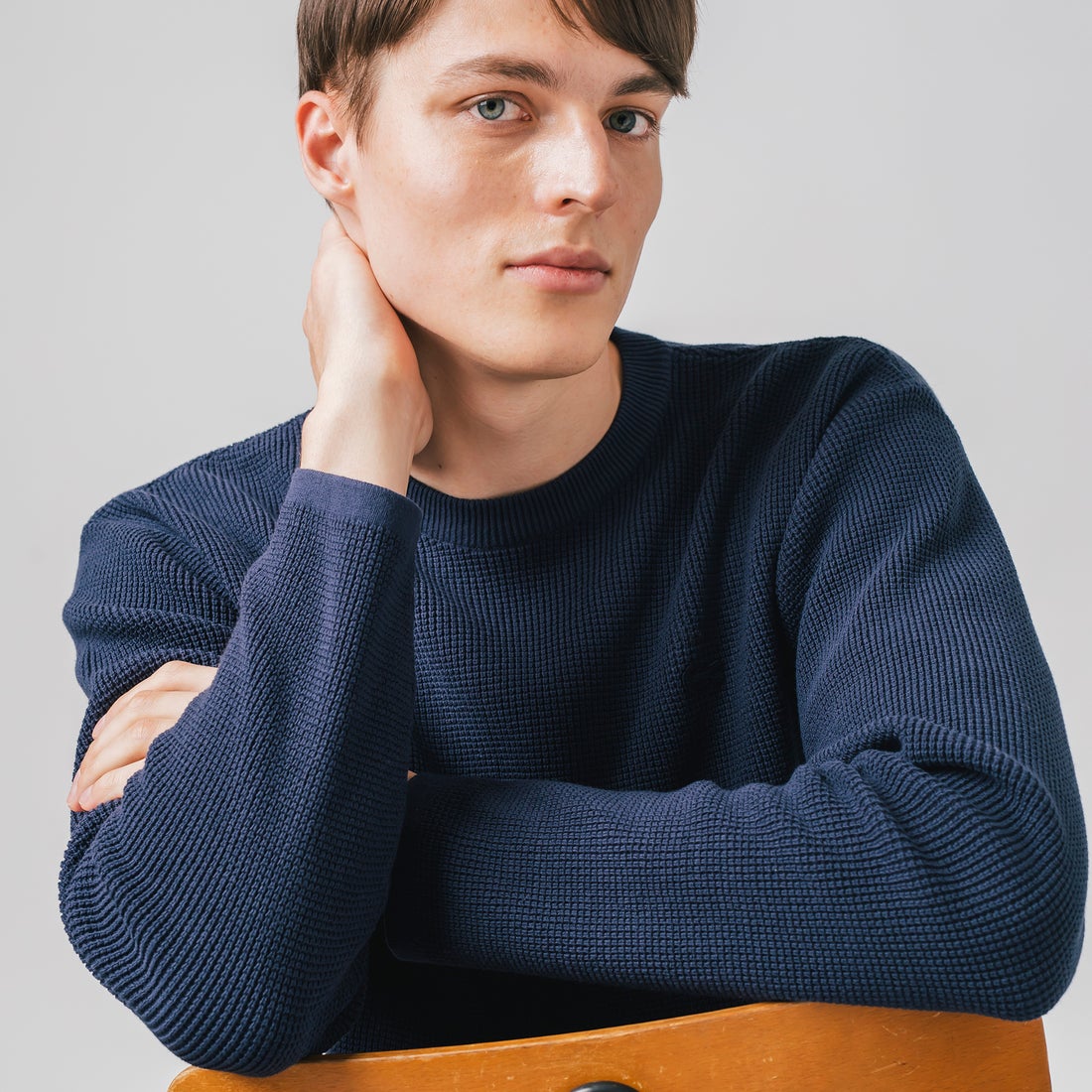 ラコステ LACOSTE ワッフルニットロングスリーブTシャツ （ライト 