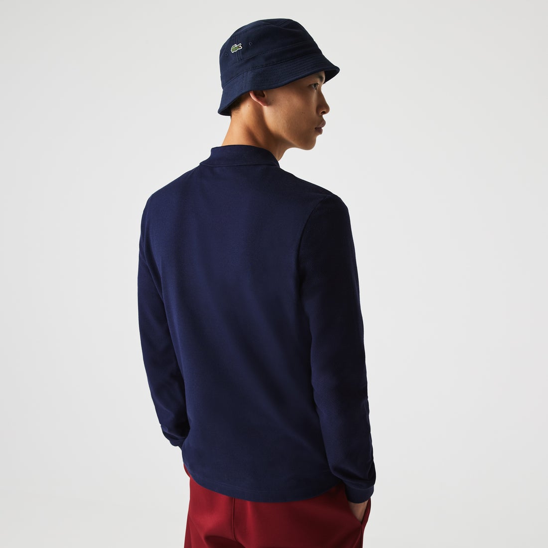 ラコステ LACOSTE メイド・イン・フランス 切り替えラインオーガニック 