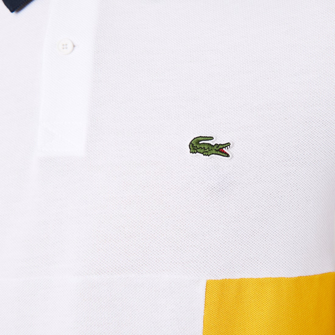 ラコステ LACOSTE アシンメトリーカラーブロッキングポロシャツ 