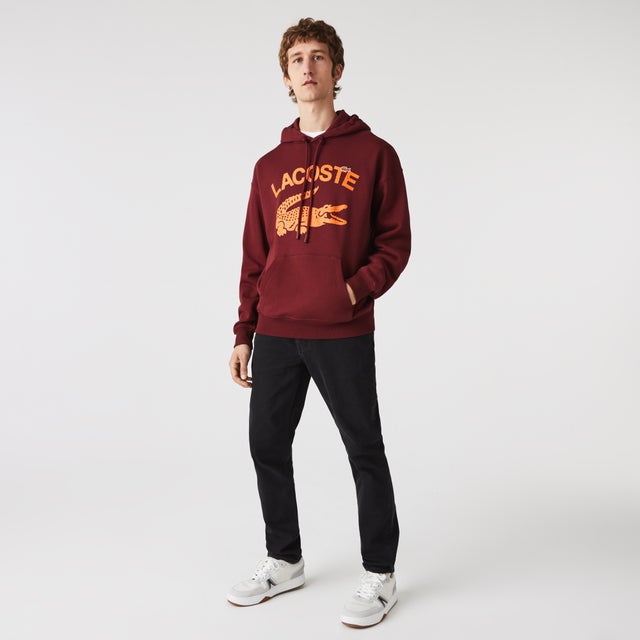 ラコステ LACOSTE オーバーサイズカレッジグラフィックフード 
