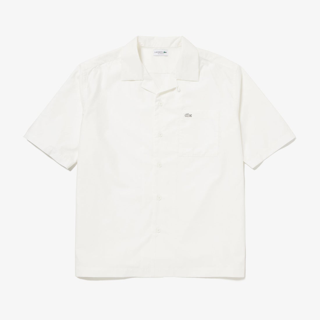 ラコステ LACOSTE コットンバックサテンオープンネックシャツ 