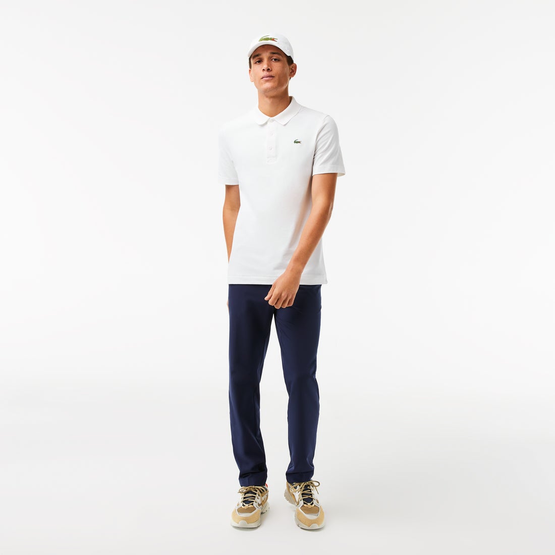 ラコステ LACOSTE オーガニックコットンブレンドベーシックゴルフ 