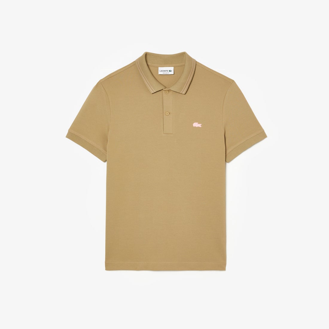 ラコステ LACOSTE 配色ステッチ鹿の子地ポロシャツ （ホワイト 