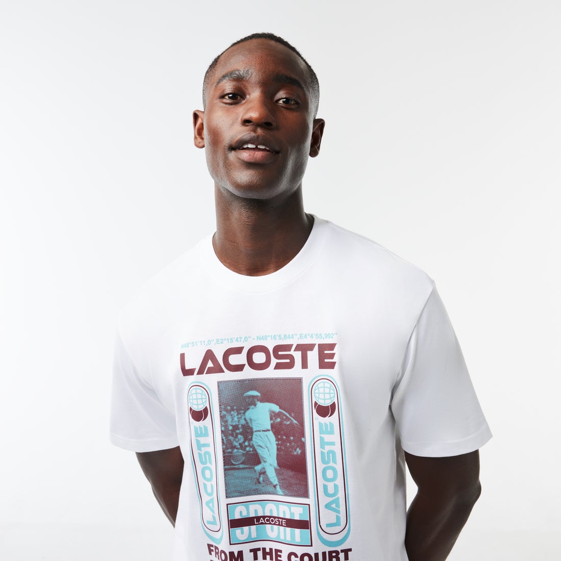 ラコステ LACOSTE ルネ・ラコステ グラフィックプリントTシャツ 