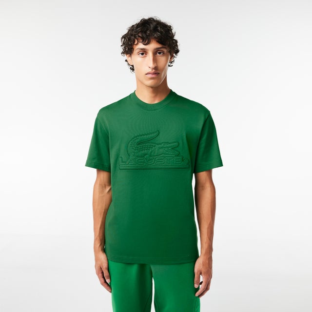 
                    オーバーサイズワニロゴパッチクルーネックTシャツ （グリーン）