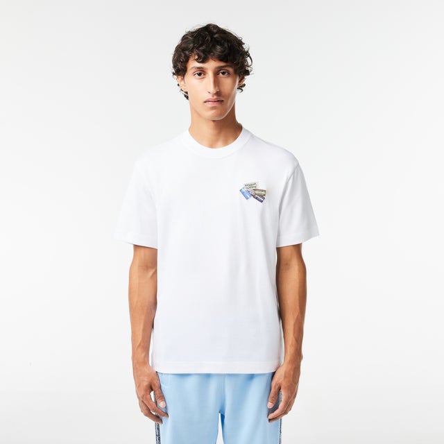 
                    スポーツタグパッチクルーネックTシャツ （ホワイト）
