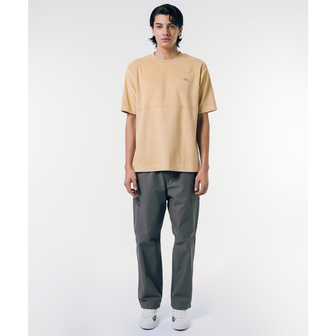 ラコステ LACOSTE ハイゲージパイル地Tシャツ （エメラルド 