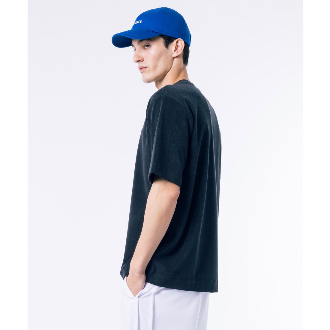 ラコステ LACOSTE ハイゲージパイル地Tシャツ （エメラルド 