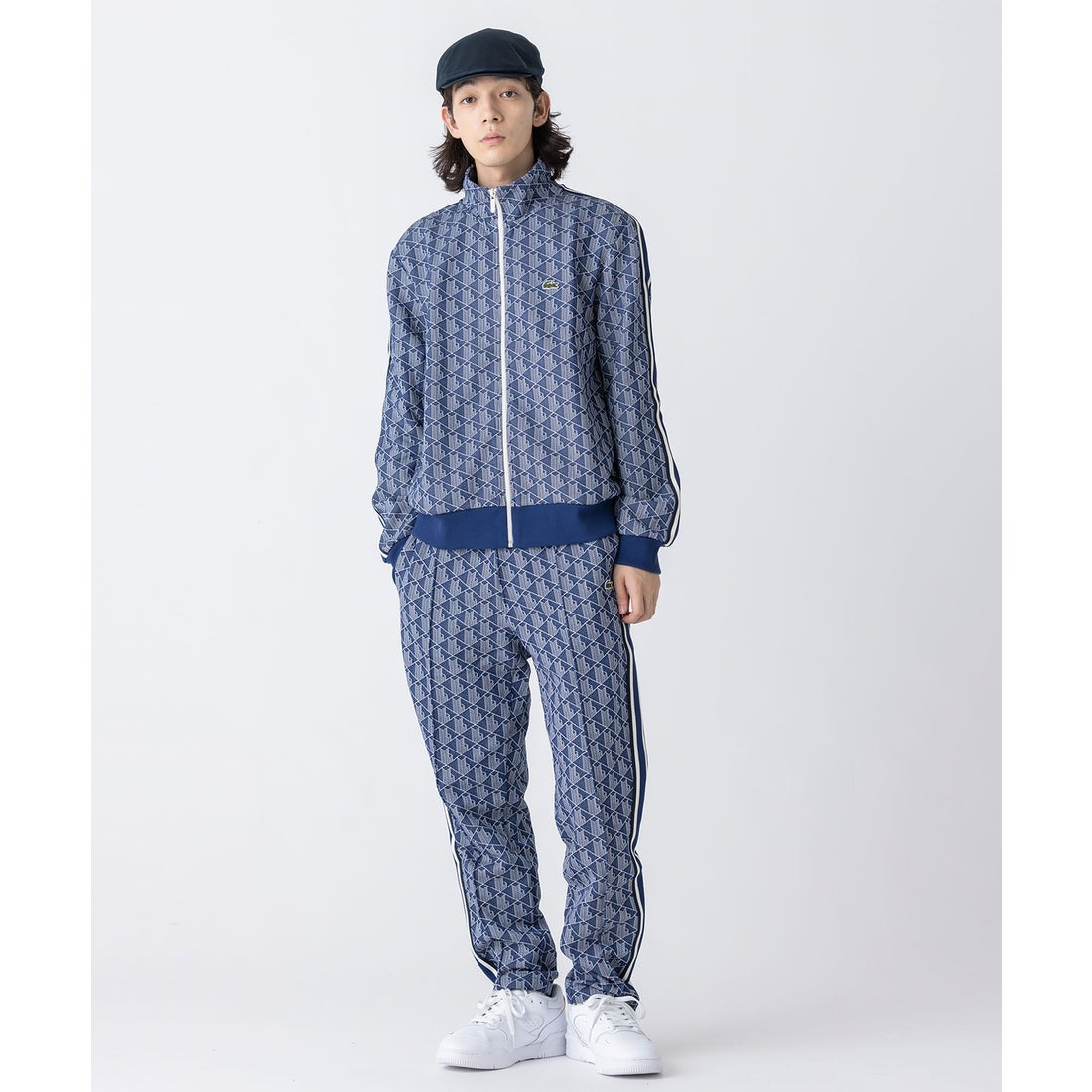 LACOSTE モノグラムジャカードトラックジャケット 【セットアップ対応