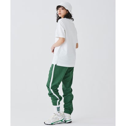 アウトラインクロッククルーネック半袖Tシャツ （ダークグリーン）｜詳細画像